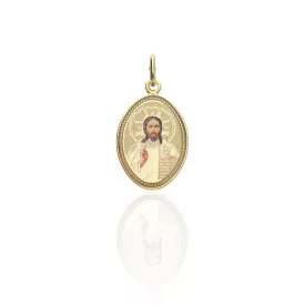 AU84317 - 14 karátos arany szentképes medál 20 mm magas