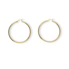 AU84410 - 14 karátos arany női karika fülbevaló Ø 45 mm