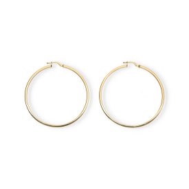 AU84502 - 14 karátos arany női karika fülbevaló Ø 54mm