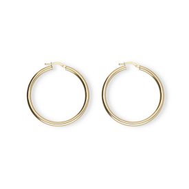 AU84615 - 14 karátos arany női karika fülbevaló Ø 40 mm