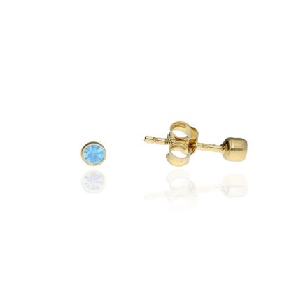 AU84947 - 14 karátos arany pont beszúrós fülbevaló Méret: Ø 4 mm