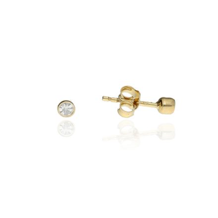 AU84948 - 14 karátos arany pont beszúrós fülbevaló Méret: Ø 4 mm
