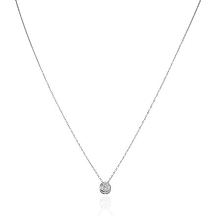 AU85082 - 14 karátos arany nyaklánc  button medállal Hossz: 42+3 cm