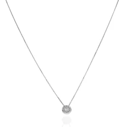   AU85089 - 14 karátos arany nyaklánc  button medállal Hossz: 42+3 cm