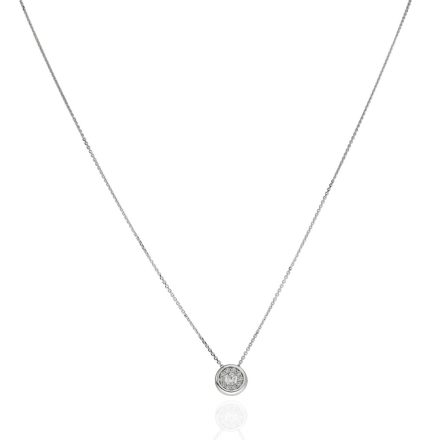 AU85089 - 14 karátos arany nyaklánc  button medállal Hossz: 42+3 cm