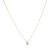 AU85094 - 14 karátos arany nyaklánc  solitaire medállal Hossz: 42+3 cm