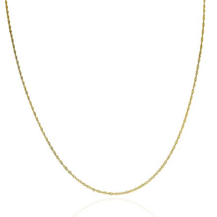 AU85118 - 14 karátos arany singapuri mintás nyaklánc Hossz: 42 cm