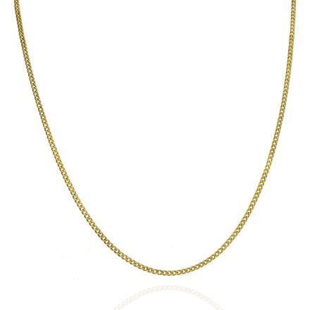 AU85123 - 14 karátos arany pancer mintás nyaklánc Hossz: 45 cm