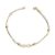 AU85182 - 14 karátos arany karlánc  infinity medállal Hossz: 16 + 3 cm