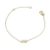 AU85216 - 14 karátos arany karlánc  infinity medállal Hossz: 16 + 3 cm