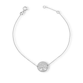   AU85557 - 14 karátos arany karlánc  életfa medállal Hossz: 16 + 3 cm