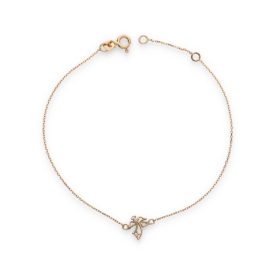   AU85558 - 14 karátos arany karlánc  angyalka medállal Hossz: 16 + 3 cm