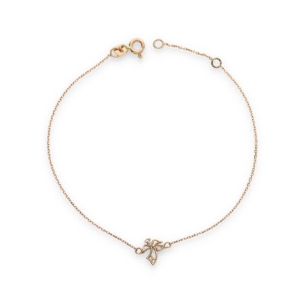 AU85558 - 14 karátos arany karlánc  angyalka medállal Hossz: 16 + 3 cm