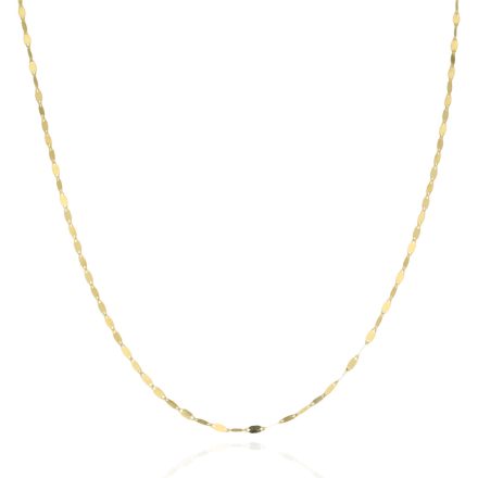 AU85572 - 14 karátos arany walles mintás nyaklánc Hossz: 42 cm