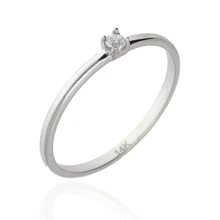 AU85651 - 14 karátos női arany eljegyzési gyűrű Méret: 49