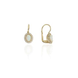 AU85865 - 14 karátos arany női lógós fülbevaló