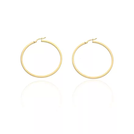 AU85873 - 14 karátos arany női karika fülbevaló Ø ∅ 45 mm