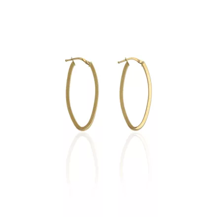 AU85877 - 14 karátos arany női karika fülbevaló Ø ∅ 15x30 mm