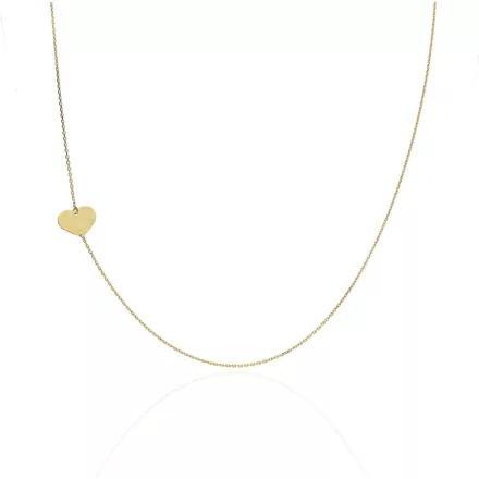 AU86048 - 14 karátos arany nyaklánc beépített szív medállal Hossz: 42-46 cm