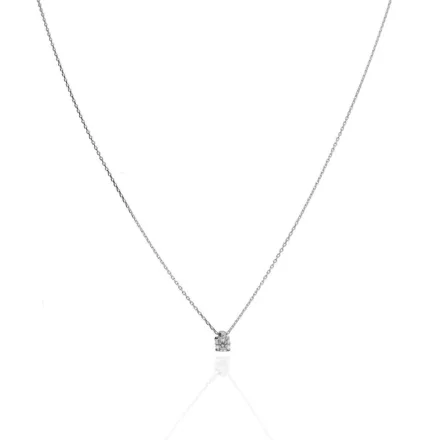 AU86056 - 14 karátos arany nyaklánc beépített solitaire medállal Hossz: 42-46 cm