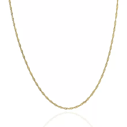 AU86072 - 14 karátos arany Simgapuri mintás nyaklánc Hossza: 45 cm
