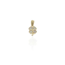 AU86085 - 14 karátos arany Lóhere medál