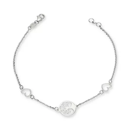 AU86236 - 14 karátos arany anker mintás karlánc Hossza: 16-19 cm