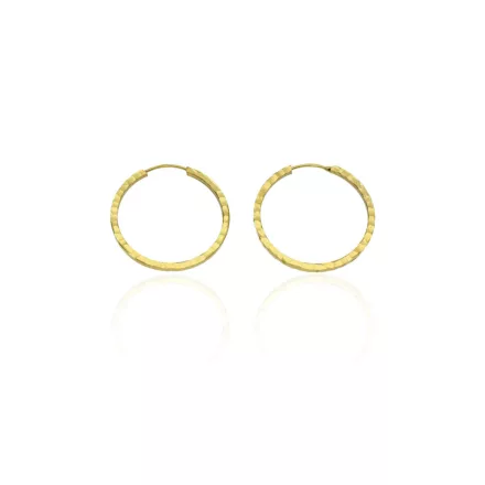 AU86355 - 14 karátos arany női karika fülbevaló 20 mm