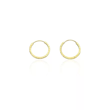 AU86356 - 14 karátos arany női karika fülbevaló 20 mm