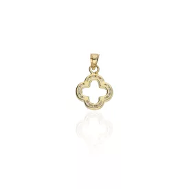 AU86578 - 14 karátos arany lóhere medál