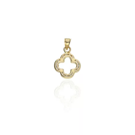 AU86578 - 14 karátos arany lóhere medál