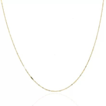 AU86621 - 14 karátos arany Singapuri nyaklánc Hossz: 40 cm