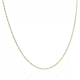 AU86636 - 14 karátos arany Singapuri nyaklánc Hossz: 45 cm