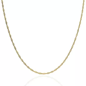 AU86638 - 14 karátos arany Singapuri nyaklánc Hossz: 45 cm