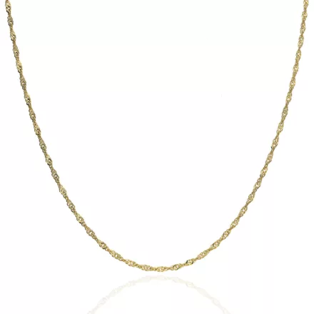 AU86638 - 14 karátos arany Singapuri nyaklánc Hossz: 45 cm