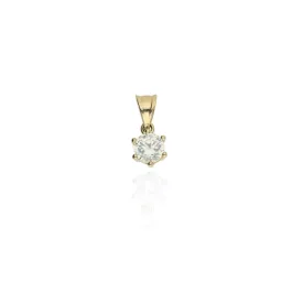 AU86671 - 14 karátos arany solitaire medál