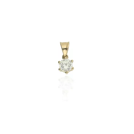 AU86671 - 14 karátos arany solitaire medál