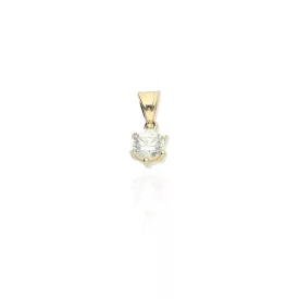 AU86672 - 14 karátos arany solitaire medál