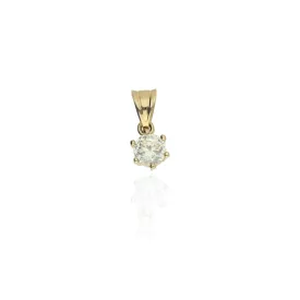 AU86674 - 14 karátos arany solitaire medál
