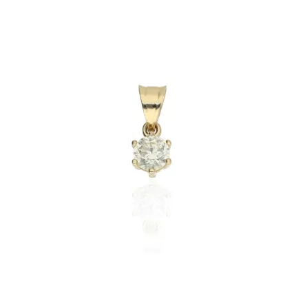 AU86675 - 14 karátos arany solitaire medál