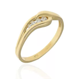 AU86731 - 14 karátos női arany gyűrű Méret: 57