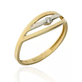 AU86735 - 14 karátos női arany gyűrű Méret: 55