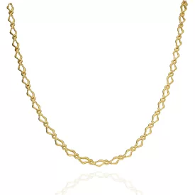   AU86889 - 14 karátos arany fűzött mintás nyaklánc Hossza: 45 cm