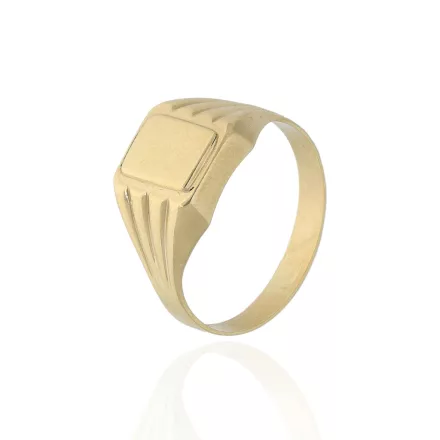 AU86938 - 14 karátos arany pecsét gyűrű Méret: 66