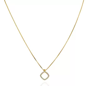   AU87158 - 14 K arany anker nyaklánc köves medállal Hossz: 42-45 cm