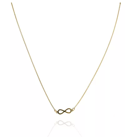 AU87163 - 14 K arany anker nyaklánc infinity medállal Hossz: 42-45 cm