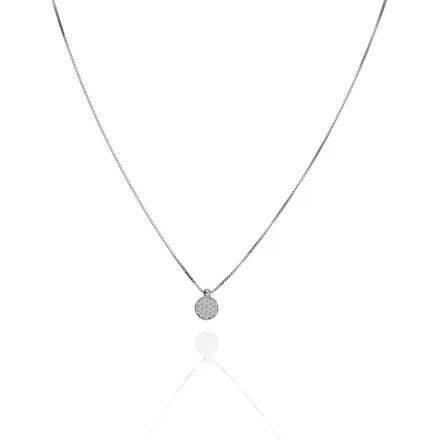 AU87171 - 14 K arany anker nyaklánc köves medállal Hossz: 42-45 cm