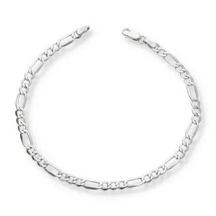 AU87727 - 14 K fehér arany karlánc Hossz: 19 cm