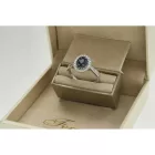 B143 - 223342 - Briliáns kővel díszített női arany gyűrű Méret: 55