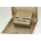 B274 - 223331 - Briliáns kővel díszített női arany gyűrű Méret: 53